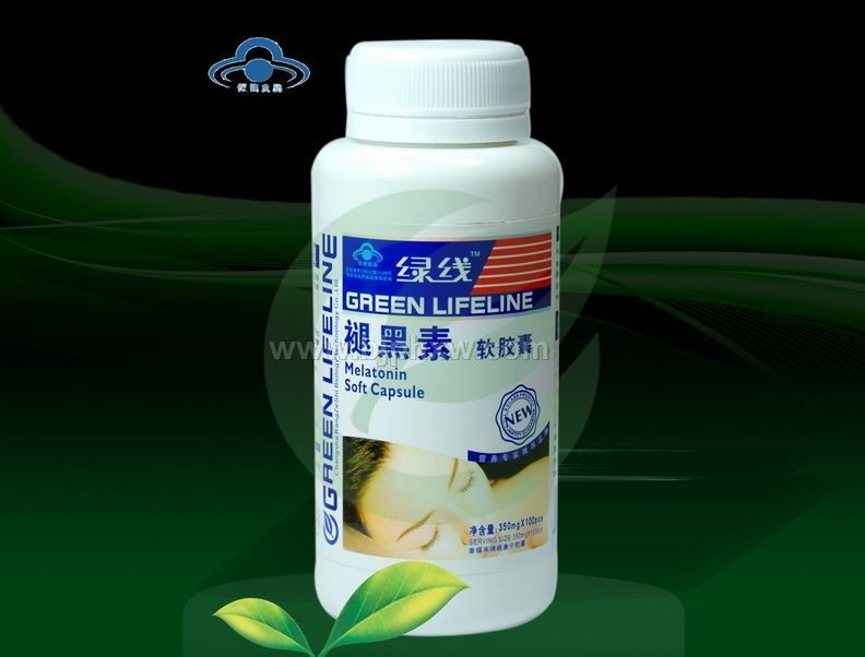 褪黑素软胶囊 — 绿线
