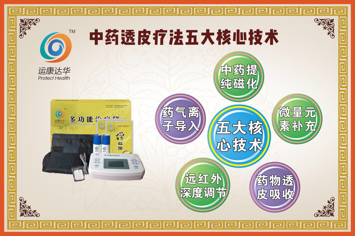 天水市中医药研究所➕康达中医透药 运康达华中药提速多功能治疗仪