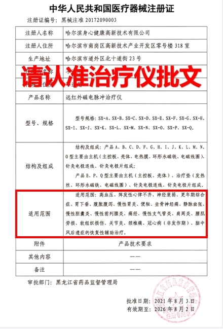 远红外磁电脉冲治疗仪(SX-D)